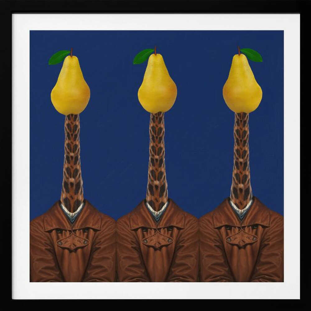 Surreal Pear Gentlemen, arte de Collage Malage