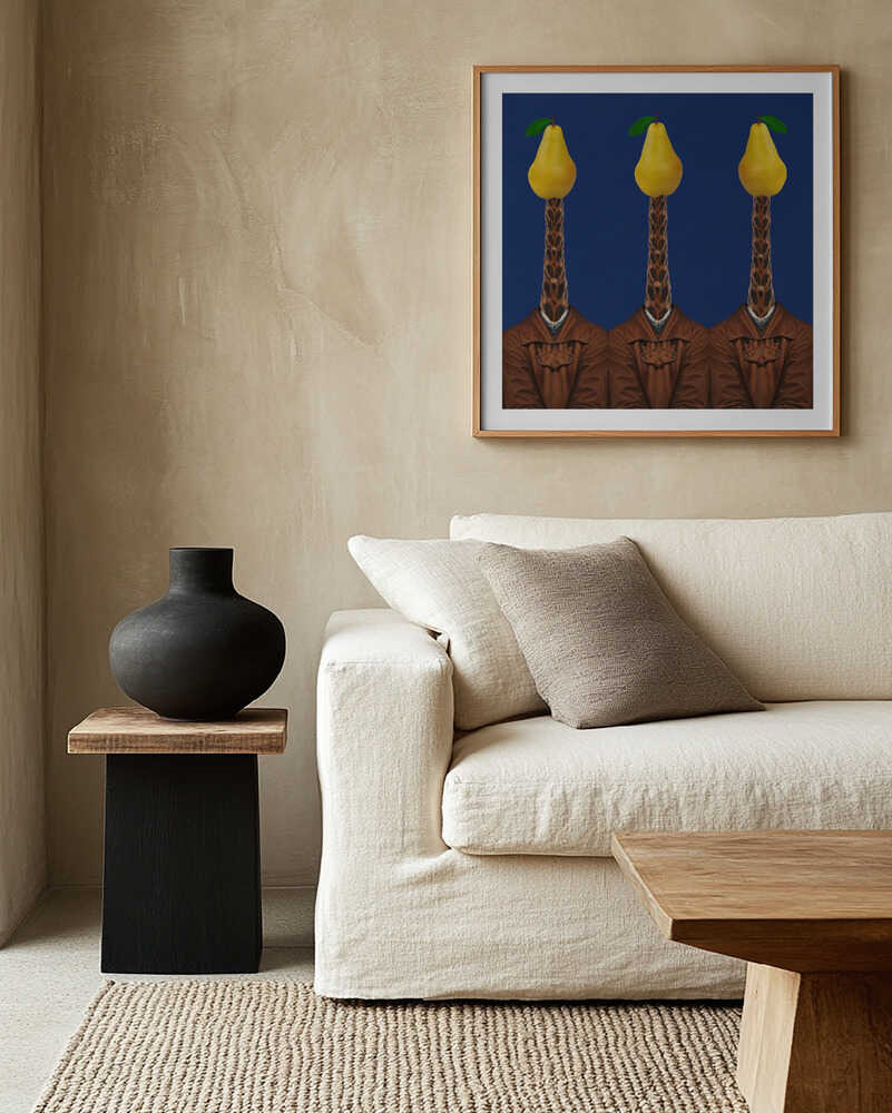 Surreal Pear Gentlemen, arte de Collage Malage