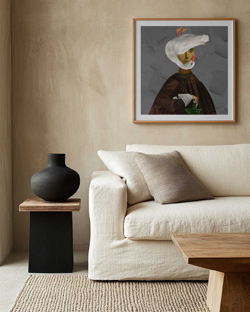 Surreal Goose Portrait, arte de Collage Malage