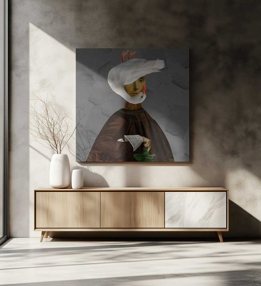 Surreal Goose Portrait, arte de Collage Malage