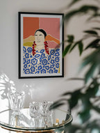 Vibrant Floral Woman, arte de Uma Gokhale