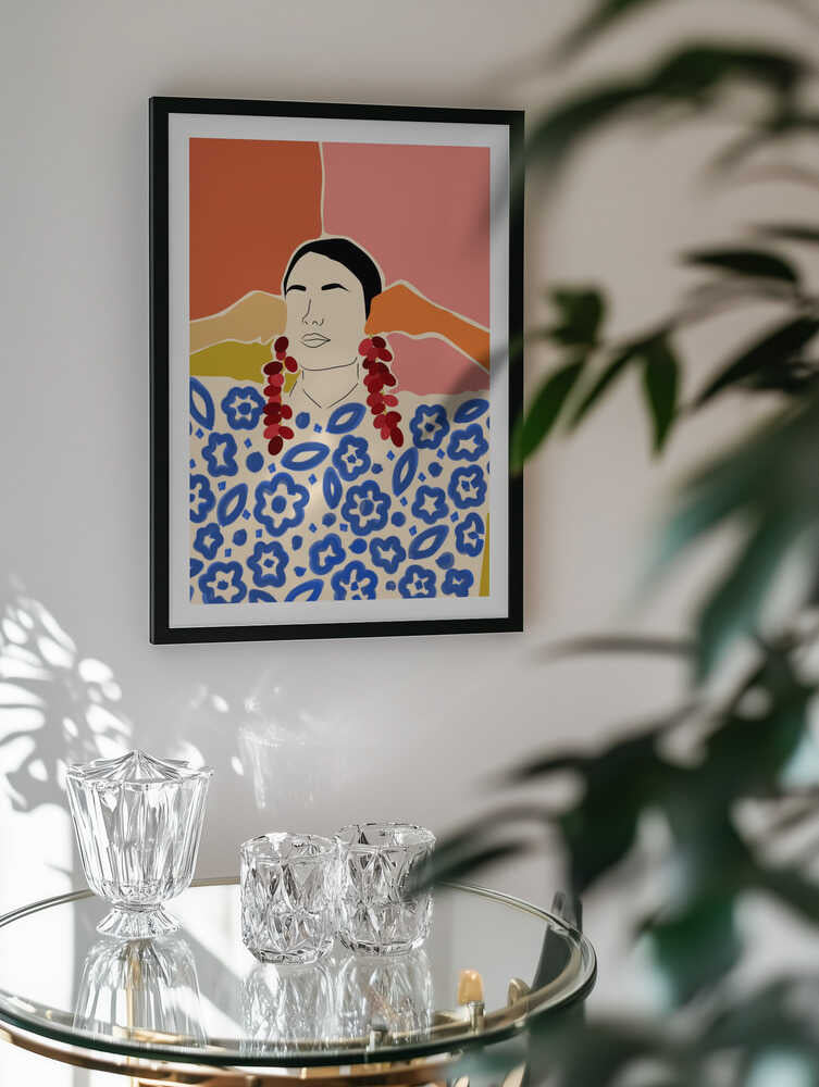 Vibrant Floral Woman, arte de Uma Gokhale