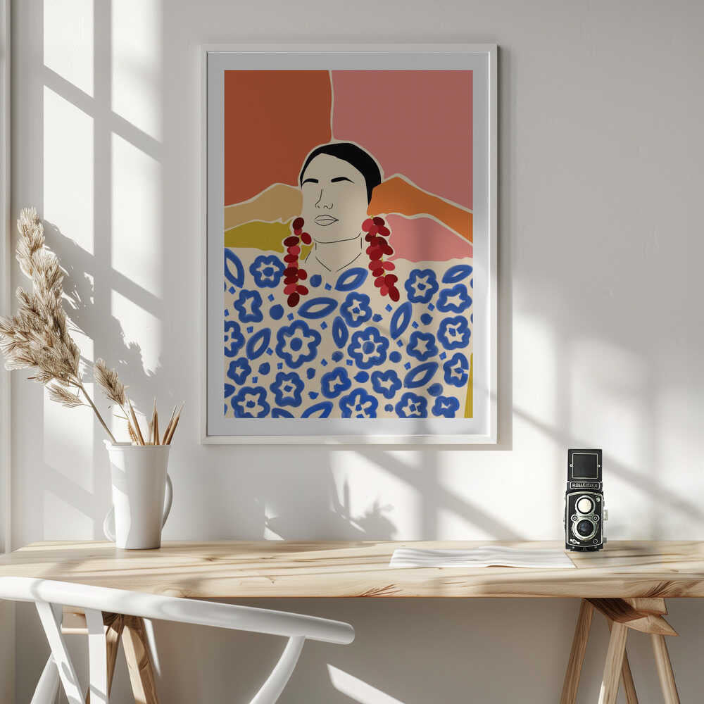 Vibrant Floral Woman, arte de Uma Gokhale