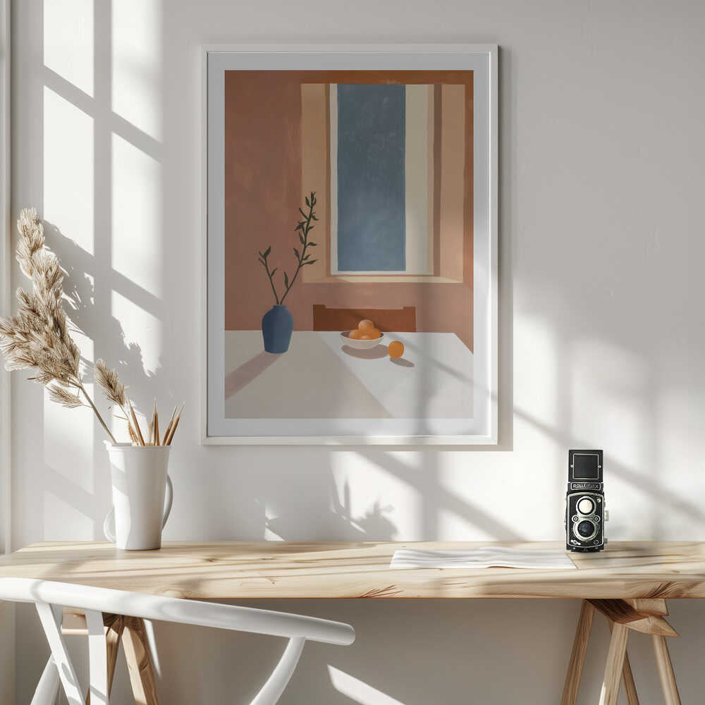 Sunlit Oranges and Vase, arte de SHANDU