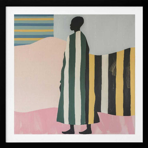 Colorful Striped Silhouette, arte de SHANDU