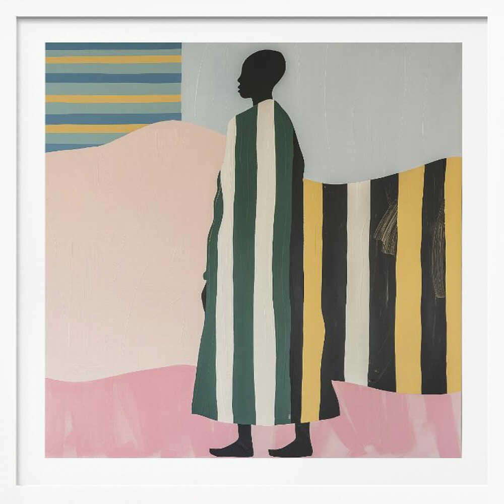 Colorful Striped Silhouette, arte de SHANDU