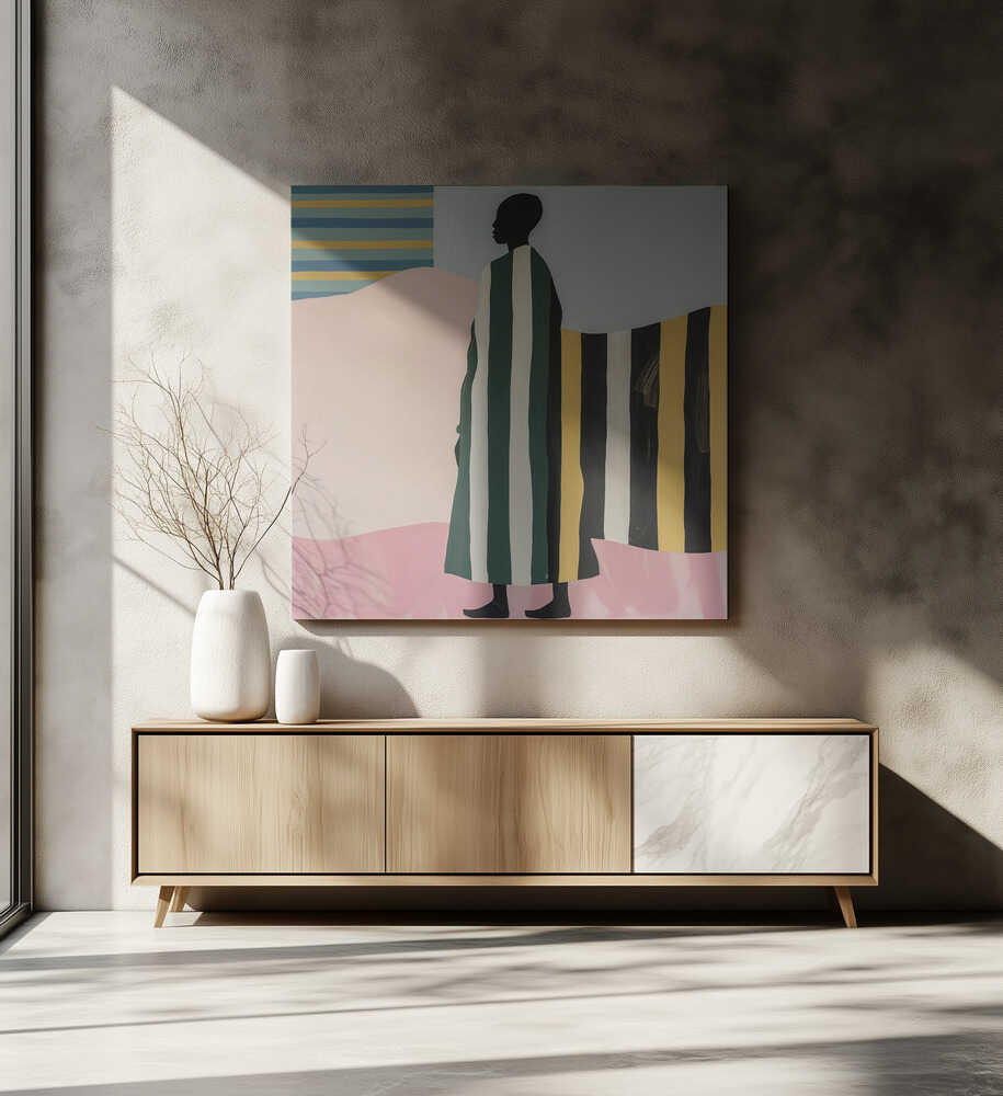 Colorful Striped Silhouette, arte de SHANDU