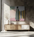 Colorful Striped Silhouette, arte de SHANDU