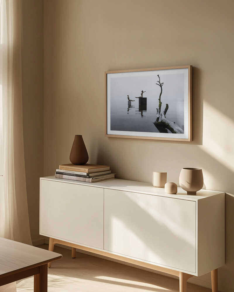 Misty Figures Reflecting, arte de Leszek Paradowski