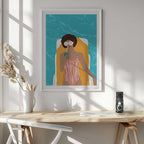 Woman Poolside Relaxation, arte de Uma Gokhale