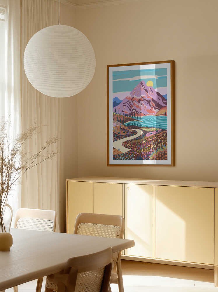 Vibrant Mountain Valley, arte de Uma Gokhale