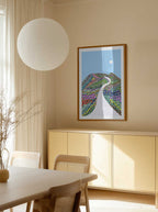 Winding Flower Mountain Path, arte de Uma Gokhale