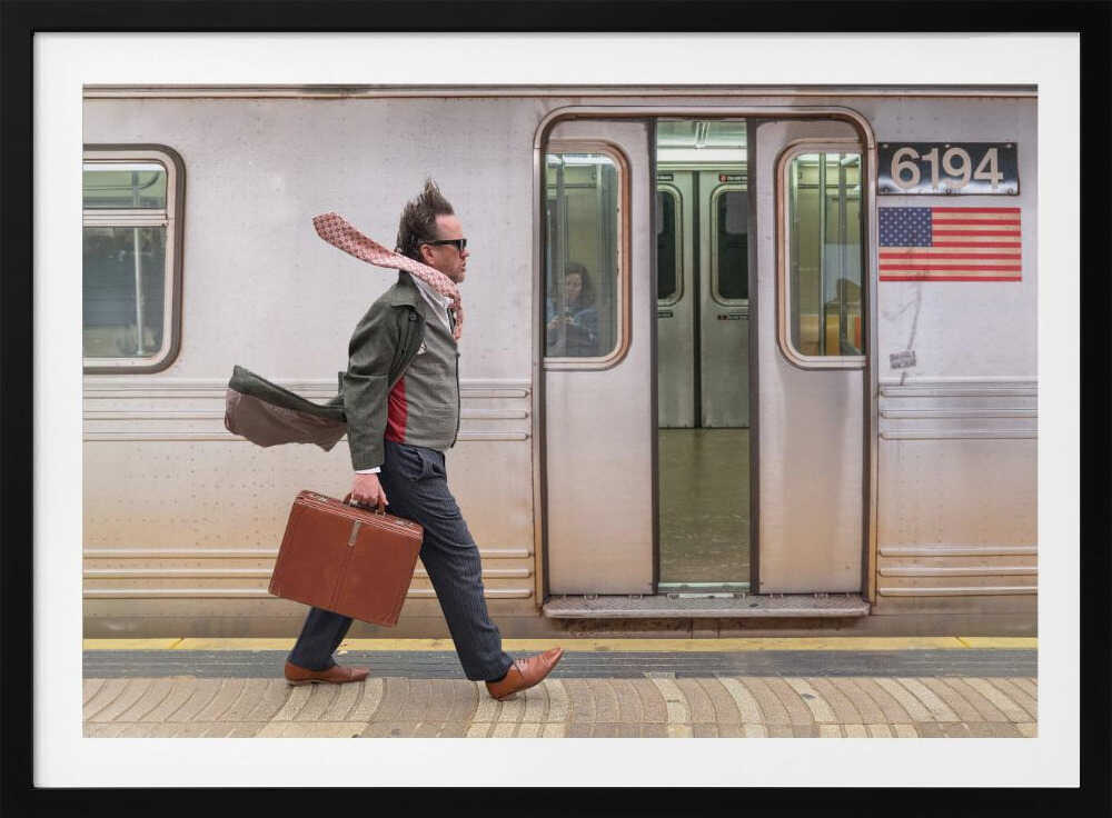 Dynamic Subway Commute, arte de Marcel Egger
