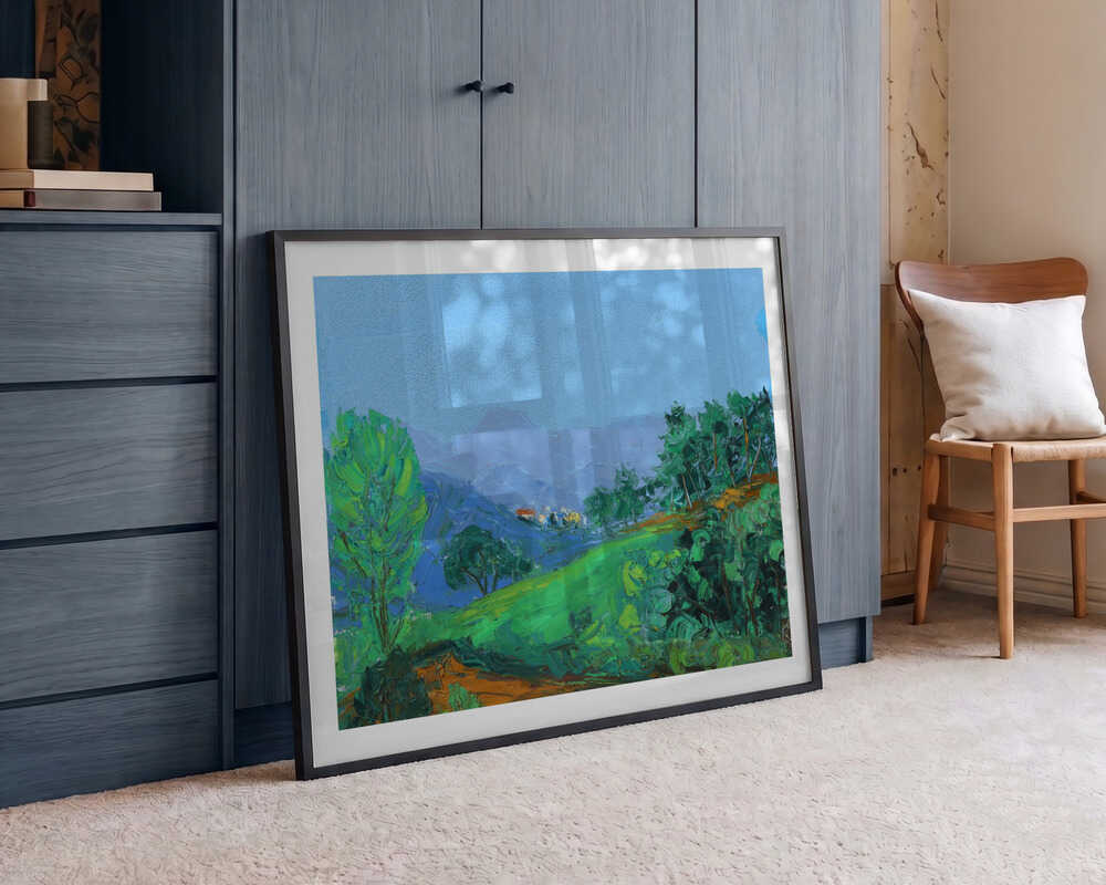 Vibrant Green Hills, arte de Jukyong Park