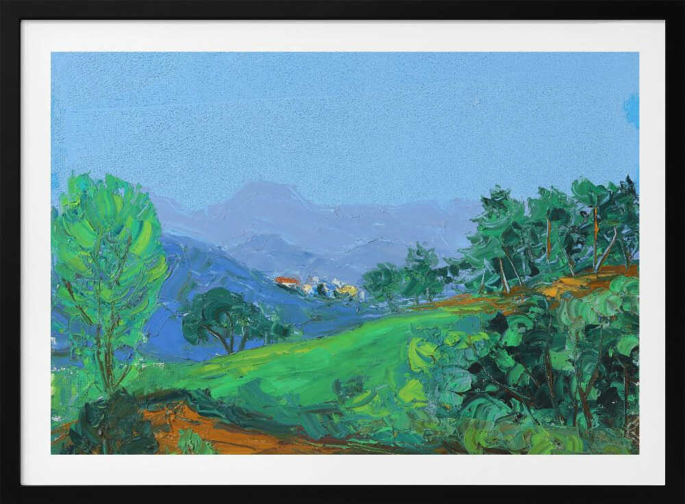 Vibrant Green Hills, arte de Jukyong Park
