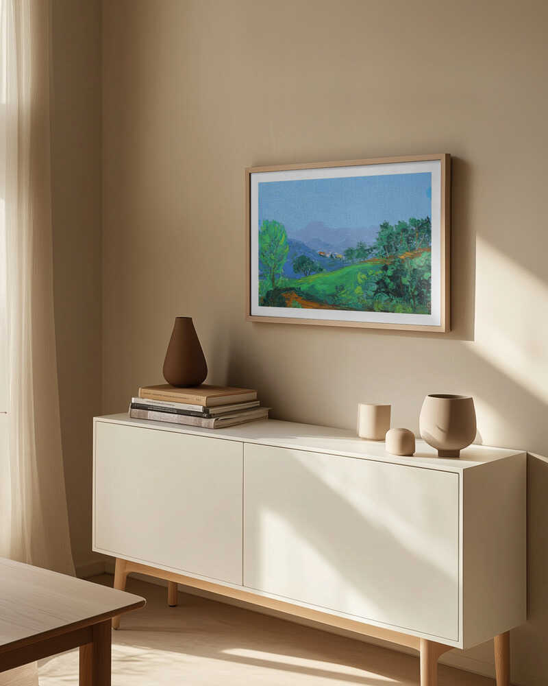 Vibrant Green Hills, arte de Jukyong Park