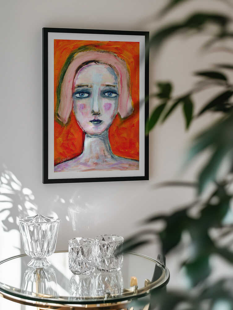 Melancholy Woman Portrait, arte de Sharyn Bursic