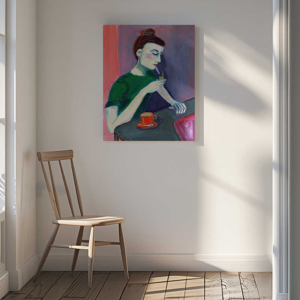 Cafe Contemplation, arte de Sharyn Bursic