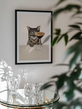 Curious Cat Coffee Martini, arte de Tara Royle