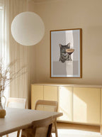 Curious Cat Coffee Martini, arte de Tara Royle