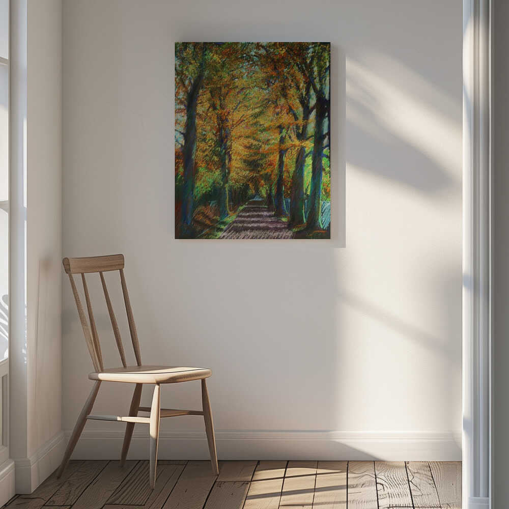 Golden Autumn Avenue, arte de Corné Akkers