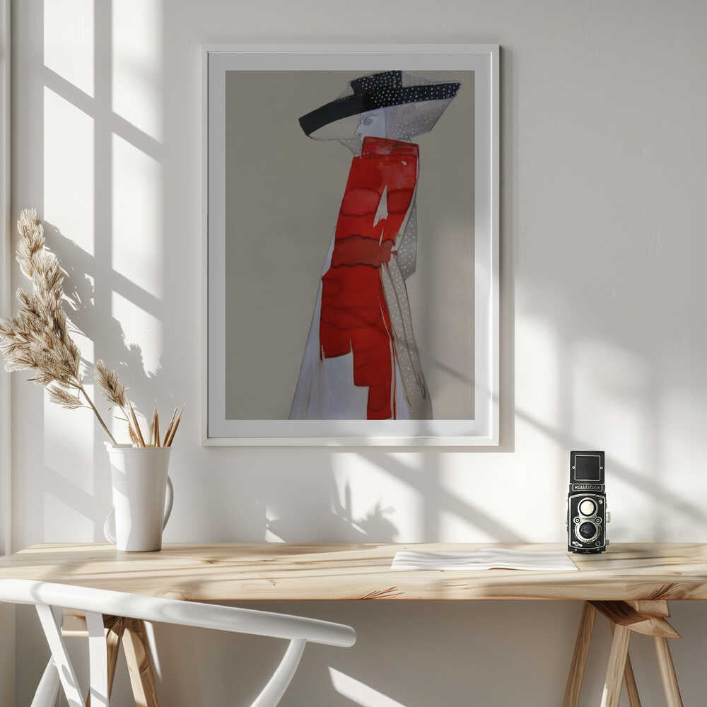 Red Hat Fashion Figure, arte de Doris Schmitz