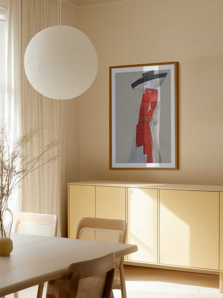 Red Hat Fashion Figure, arte de Doris Schmitz