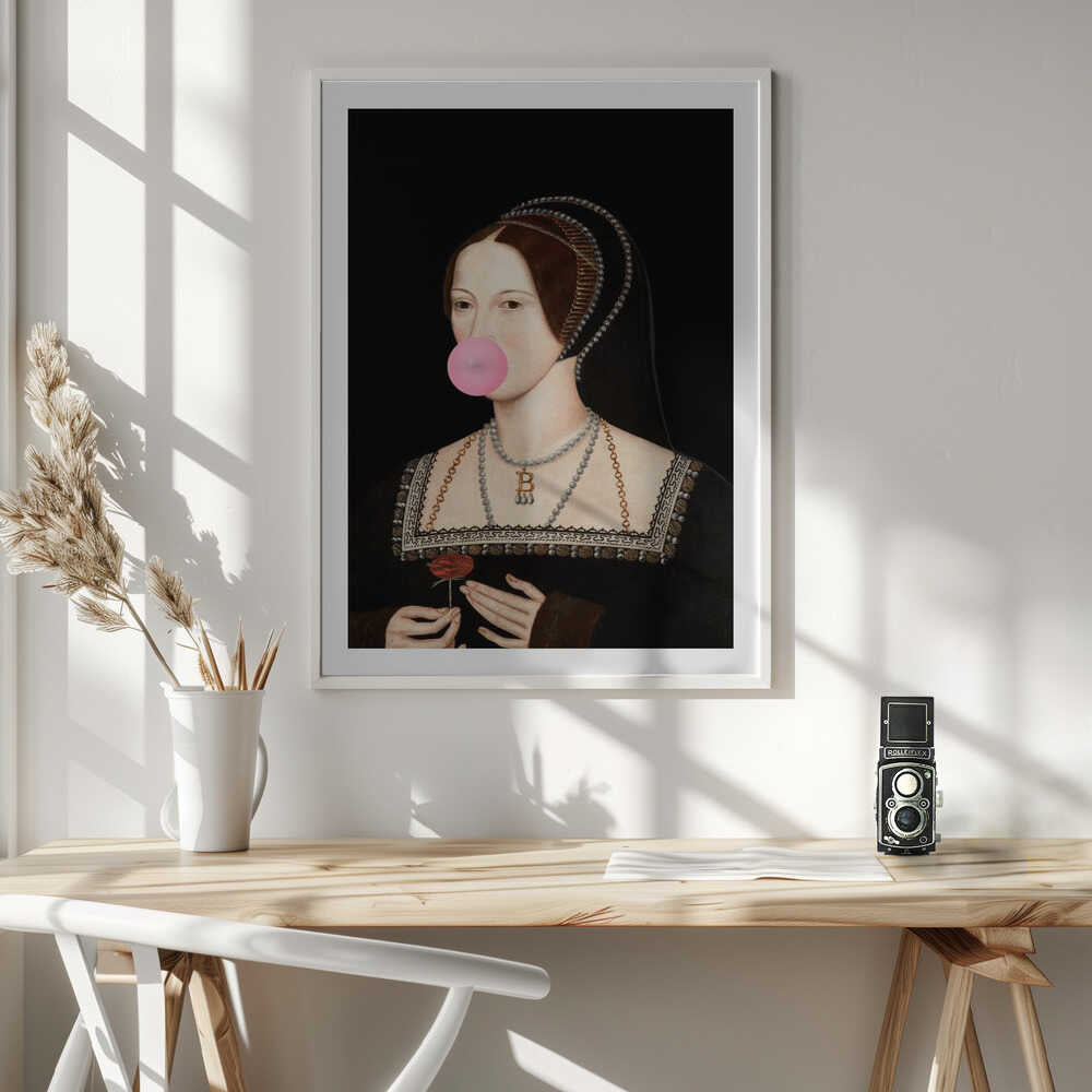 Bubblegum Bitcoin Queen, arte de Talitha McQueen