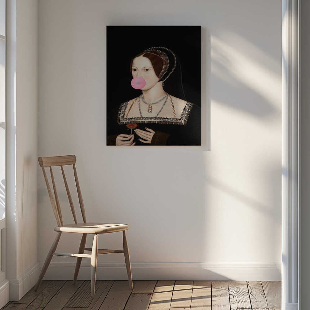 Bubblegum Bitcoin Queen, arte de Talitha McQueen