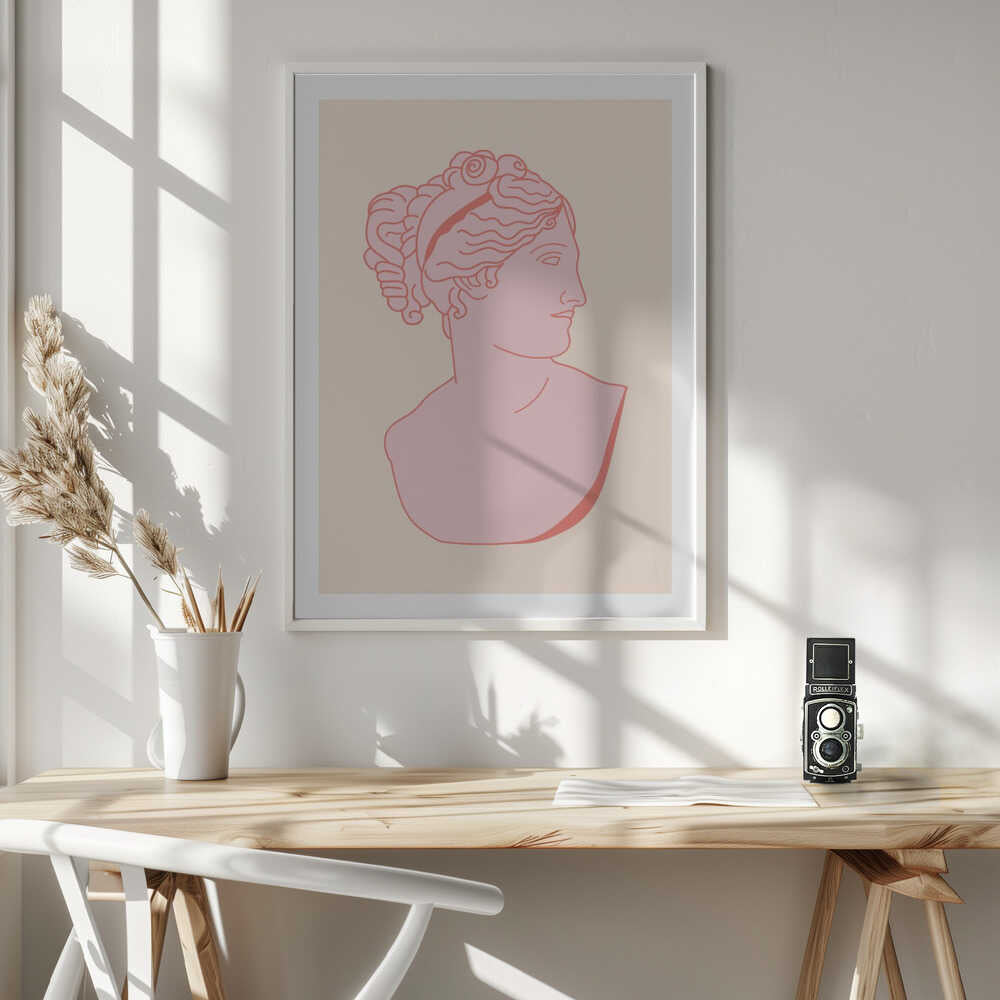 Pink Classical Bust, arte de Talitha McQueen