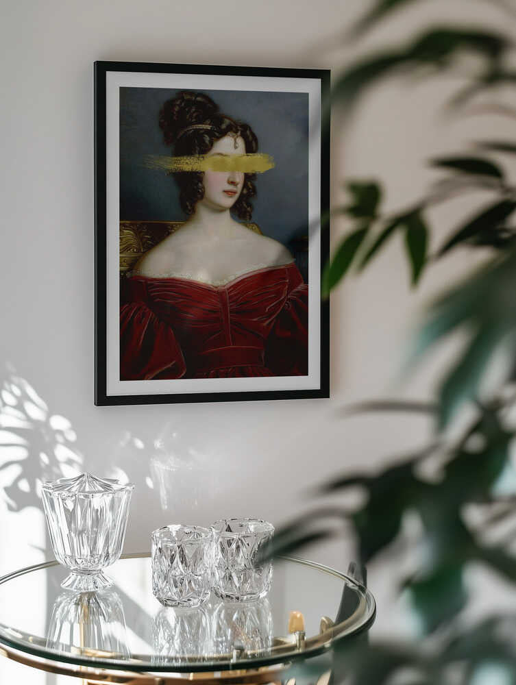 Elegant Gold Portrait, arte de Talitha McQueen