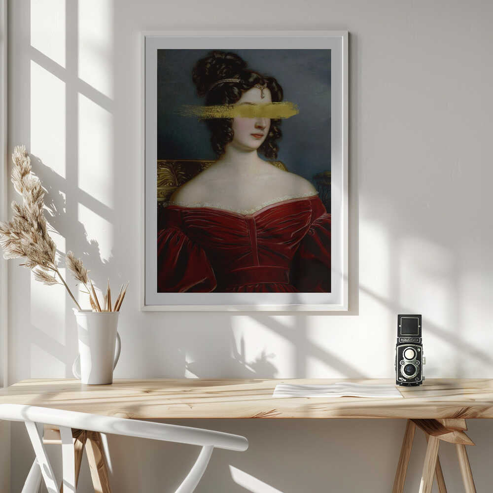 Elegant Gold Portrait, arte de Talitha McQueen