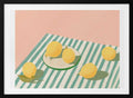 Lemons and stripes, arte de Jenny Liz Rome