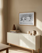 Reclining Nude Study, arte de Corné Akkers