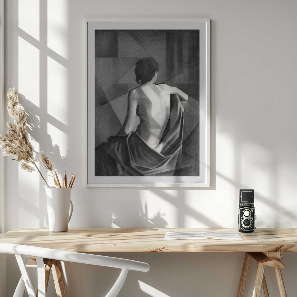 Geometric Draped Figure, arte de Corné Akkers