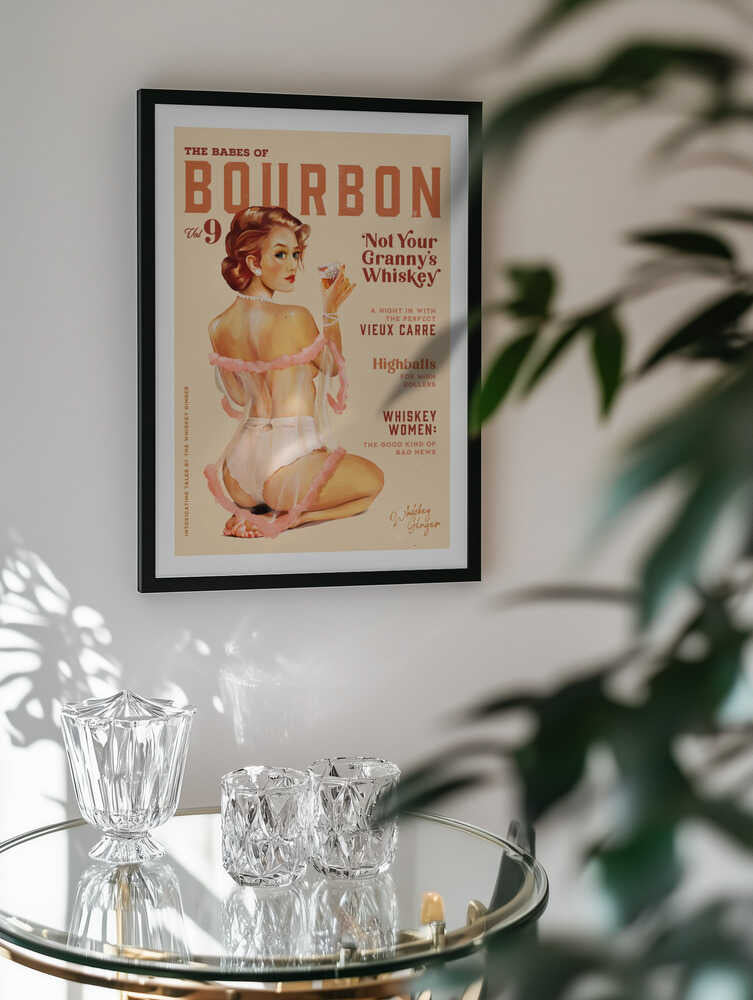 Babes of Bourbon Vol 9 Vintage Whiskey Pinup, arte de The Whiskey Ginger
