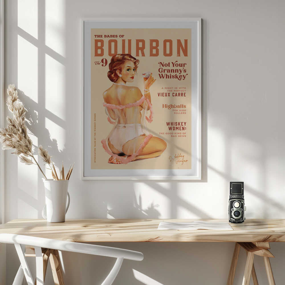 Babes of Bourbon Vol 9 Vintage Whiskey Pinup, arte de The Whiskey Ginger