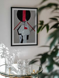 Red Stripe Woman, arte de Doris Schmitz
