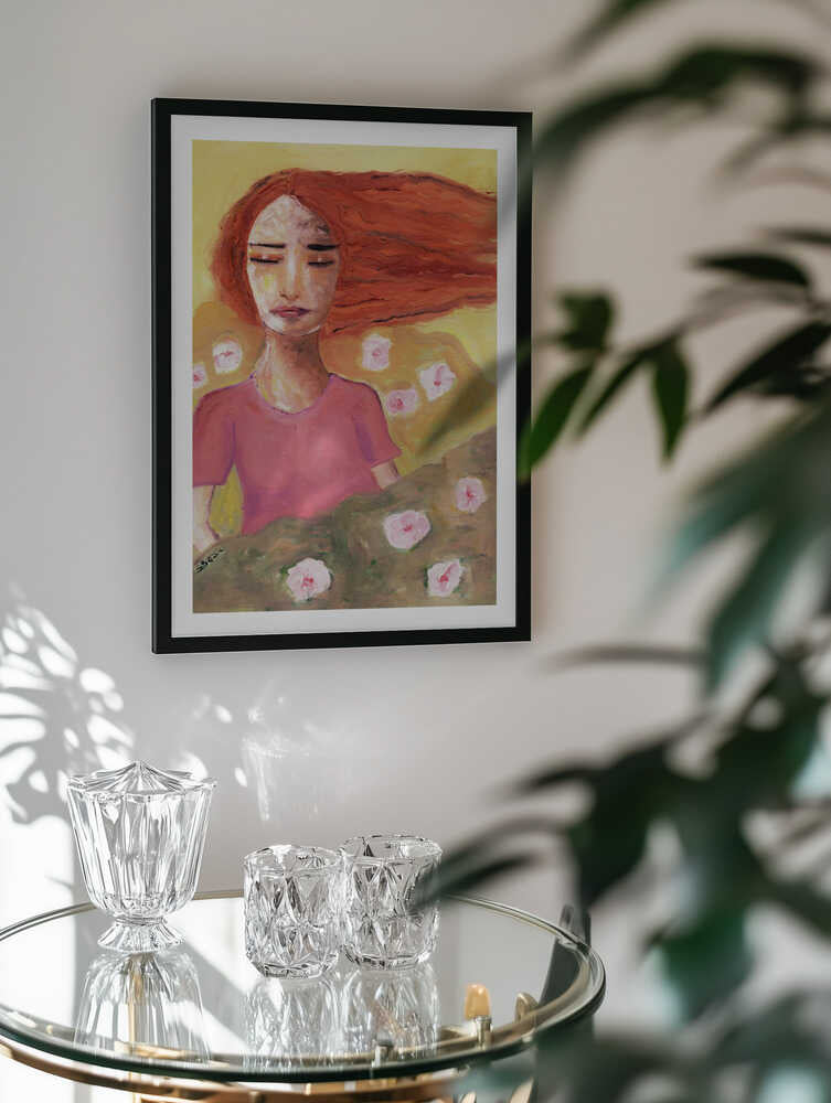 Serene Red-Haired Dream, arte de Sharyn Bursic