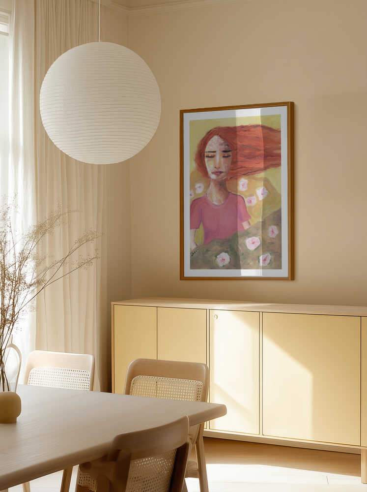 Serene Red-Haired Dream, arte de Sharyn Bursic