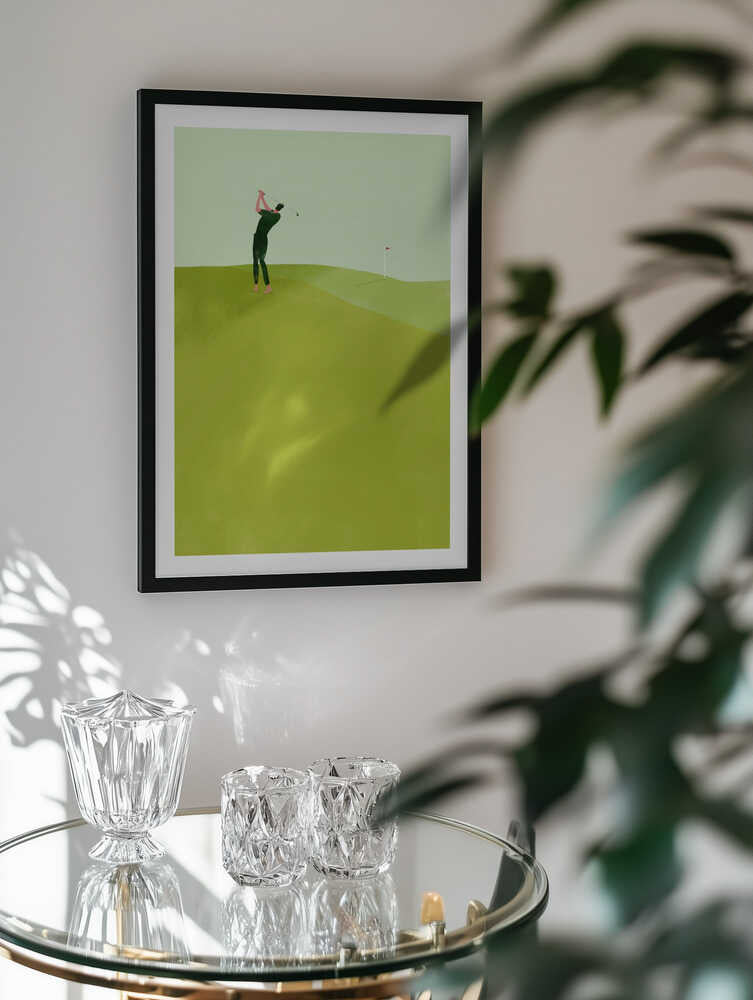 Golfer's Green Swing, arte de Annelien Smet