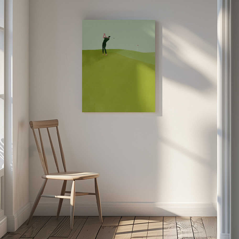 Golfer's Green Swing, arte de Annelien Smet
