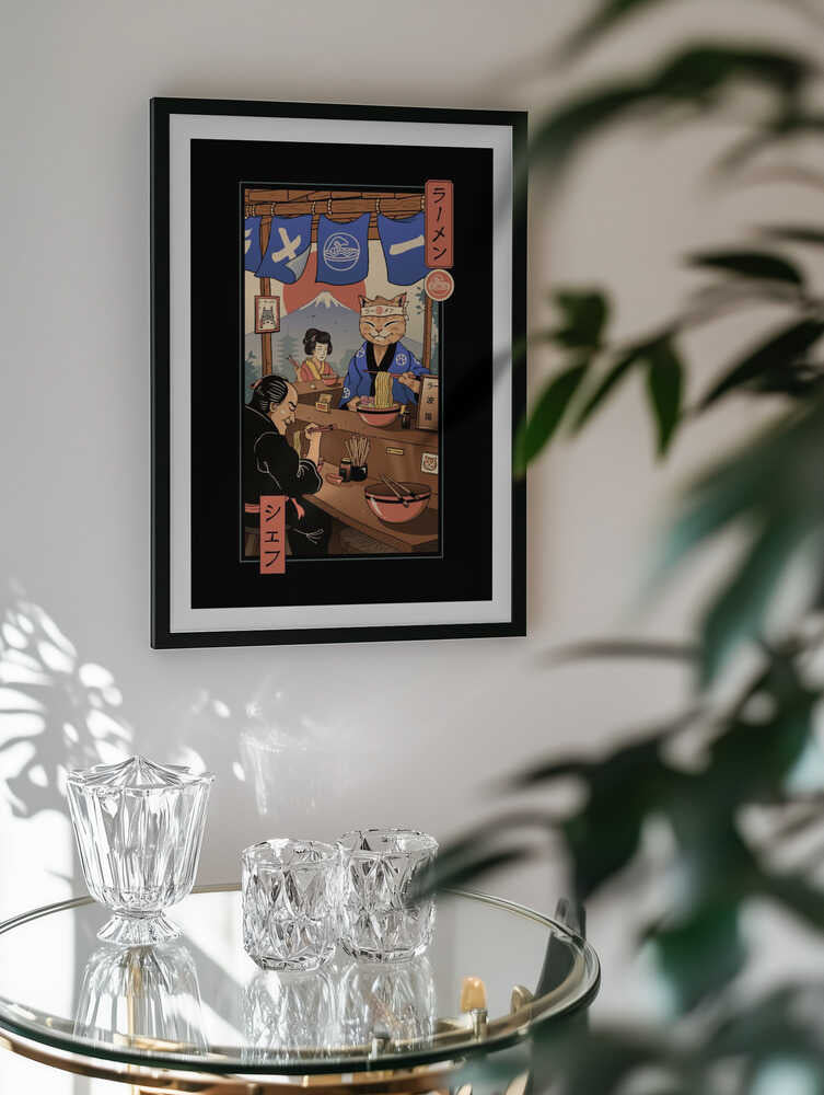 Ramen Meowster, arte de Vincent Trinidad