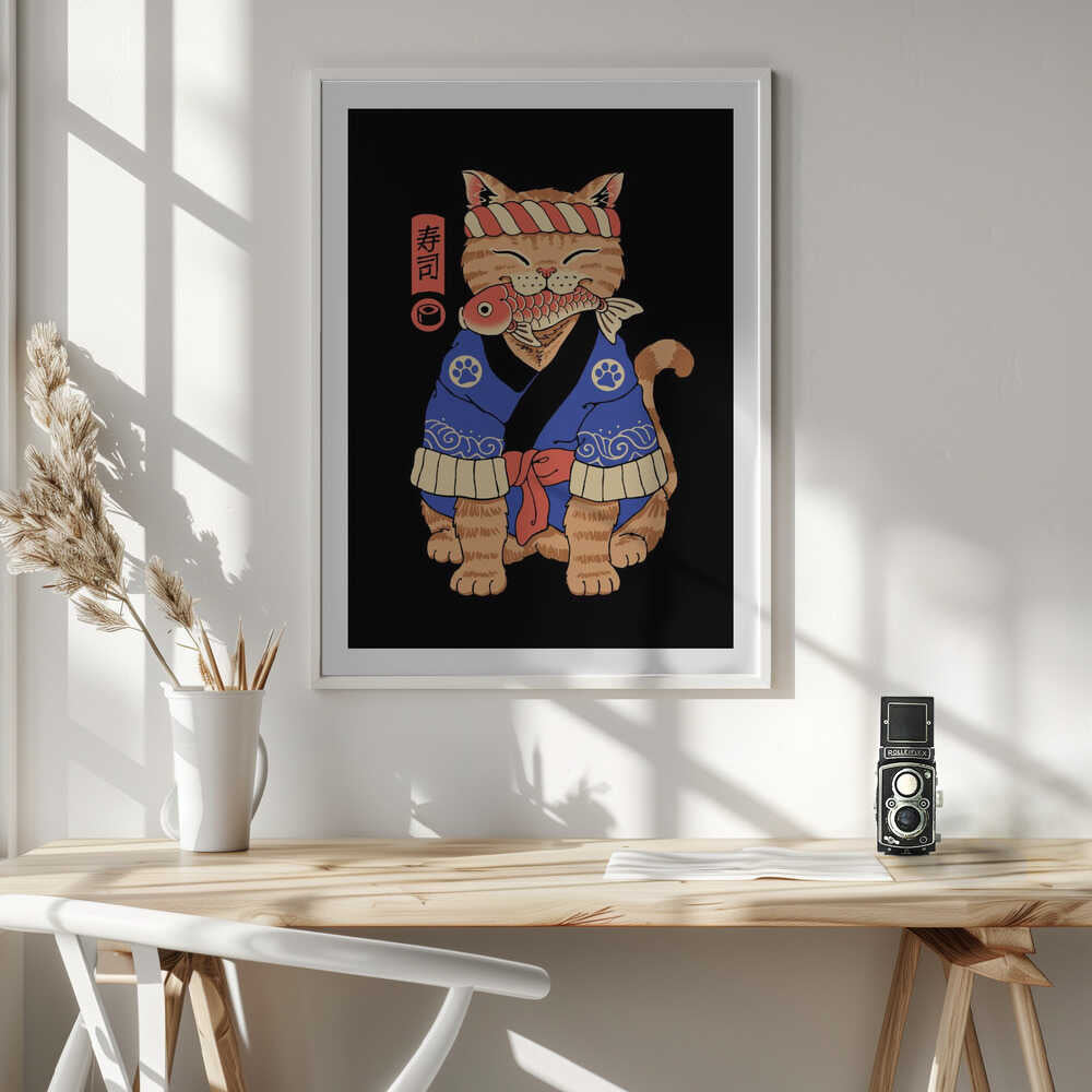 Sushi Meowster, arte de Vincent Trinidad
