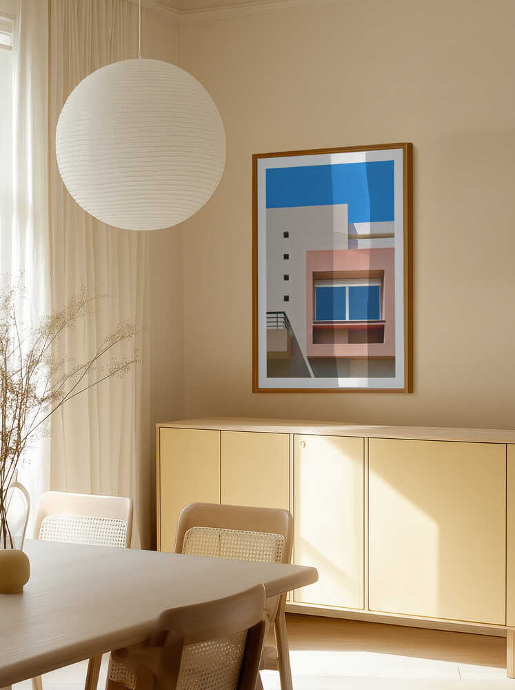 Pink Geometric Architecture, arte de Arnon Orbach