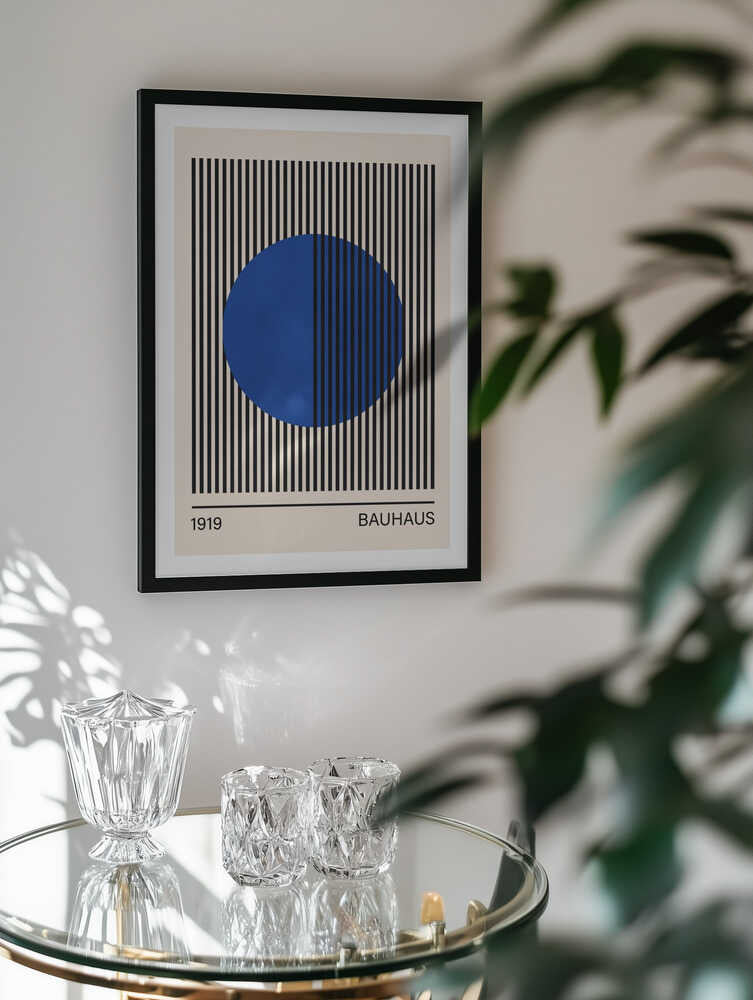 Geometric Blue Circle, arte de Vitor Costa
