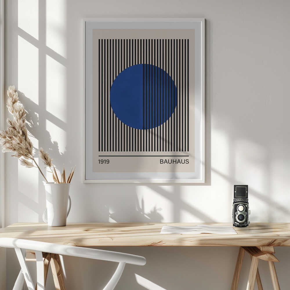 Geometric Blue Circle, arte de Vitor Costa