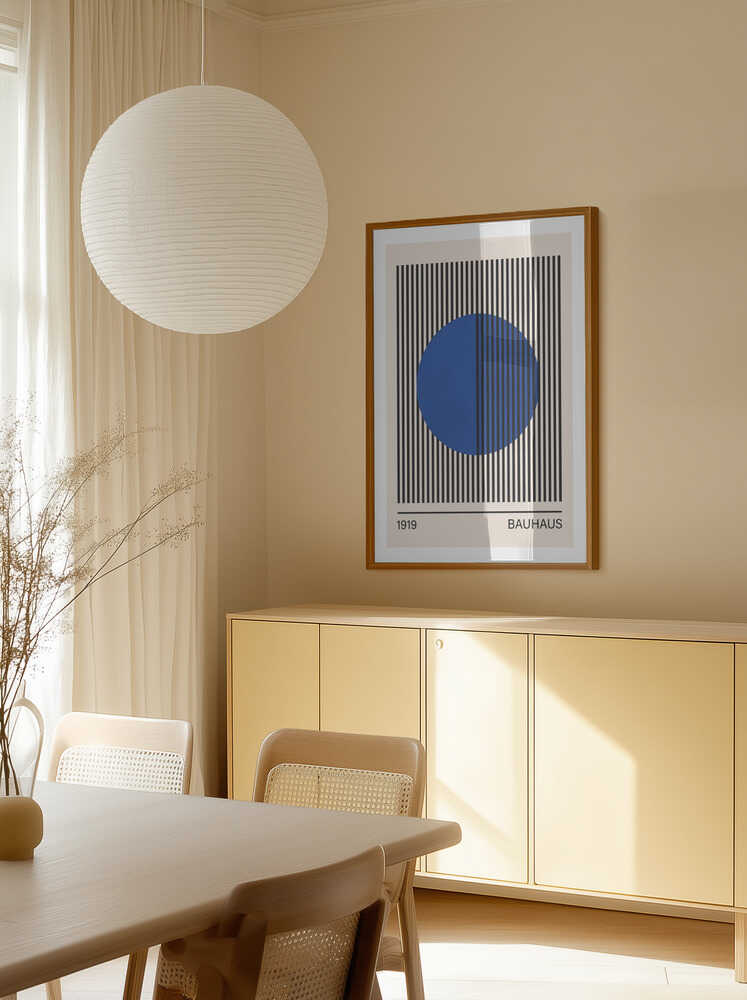 Geometric Blue Circle, arte de Vitor Costa