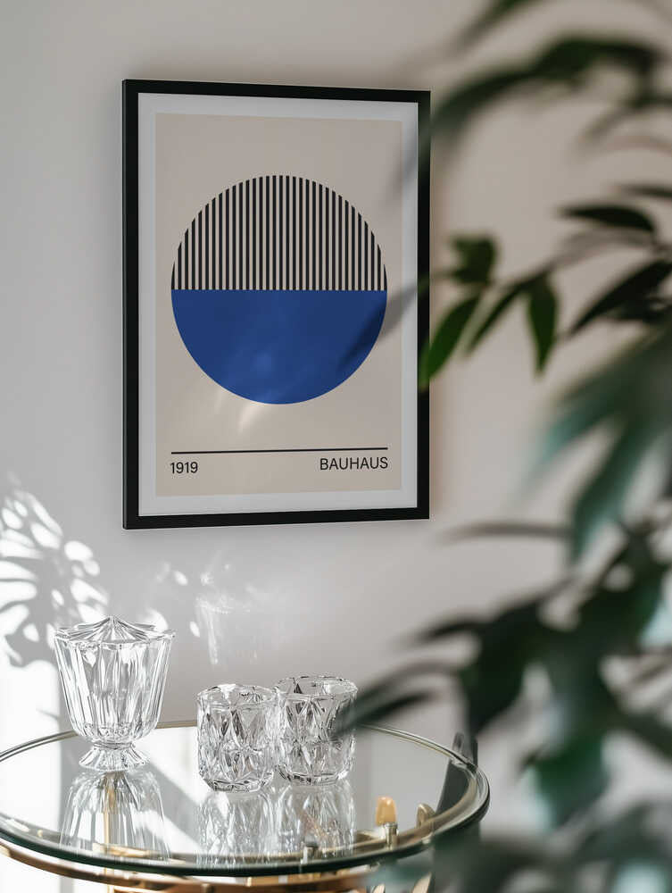 Geometric Blue Circle, arte de Vitor Costa