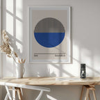 Geometric Blue Circle, arte de Vitor Costa